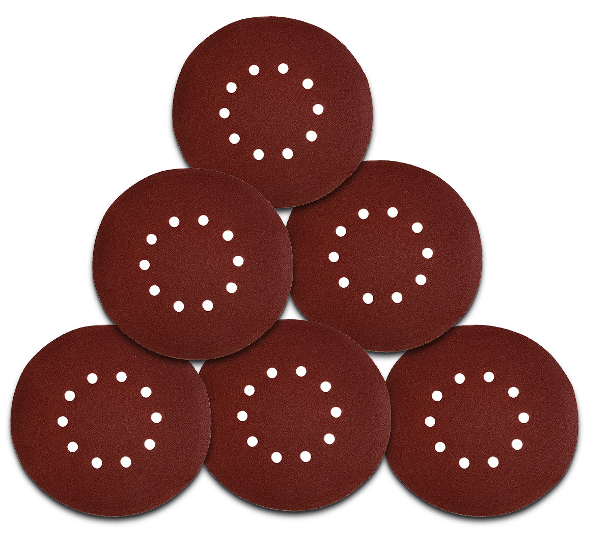 Vago-Tools 25x Klett Schleifscheiben 225 Schleifpapier 10 Loch Körnung 220