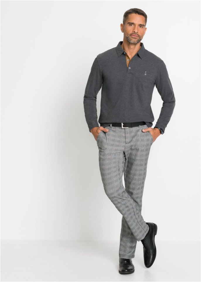 Poloshirt, Langarm
