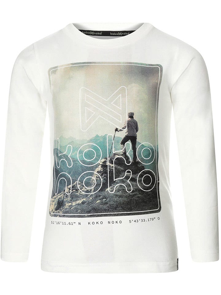 Koko Noko Longsleeve in Weiß/ Bunt günstig kaufen