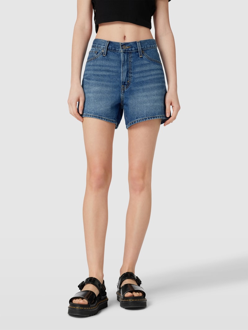 Jeansshorts aus reiner Baumwolle Modell '80'S' in jeans