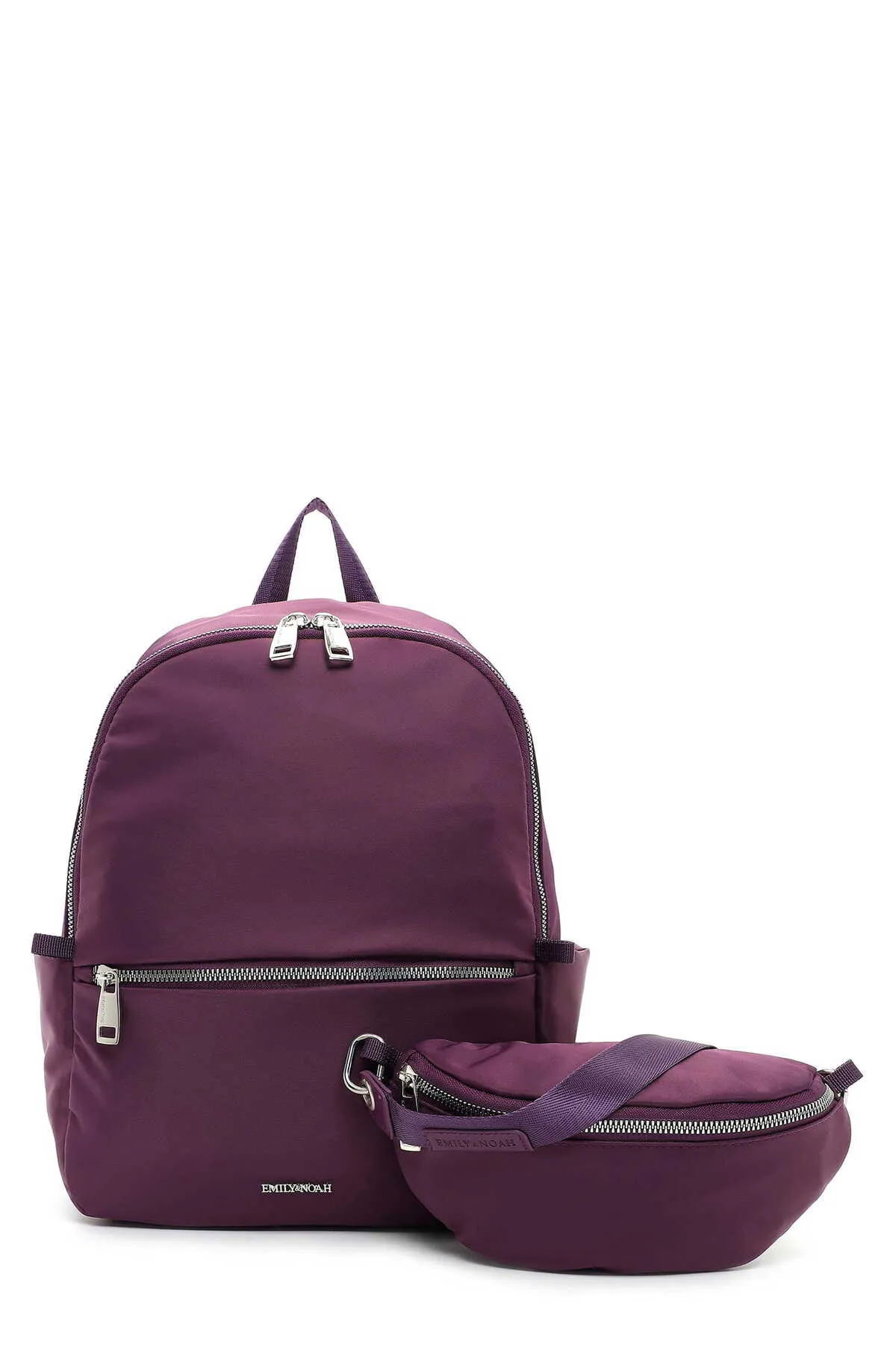 Emily & Noah  Rucksack - Lila - Unifarben