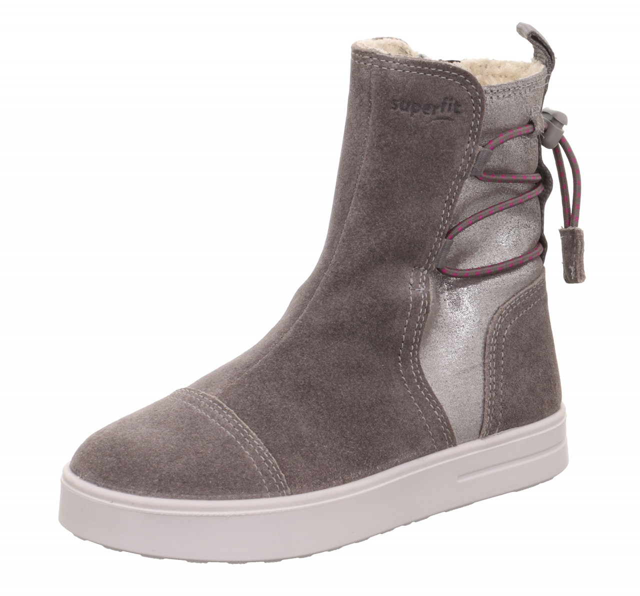 STELLA - GrauStiefel mit Reißverschluss
