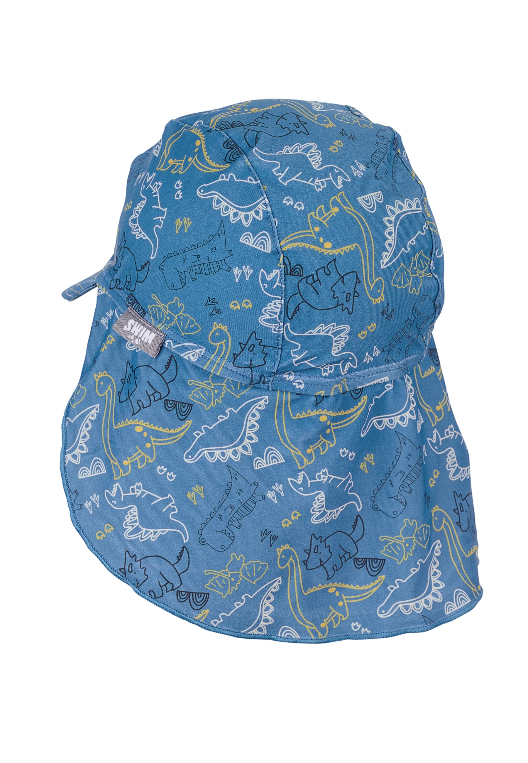 Schirmmütze mit Nackenschutz in Blau mit Dinos