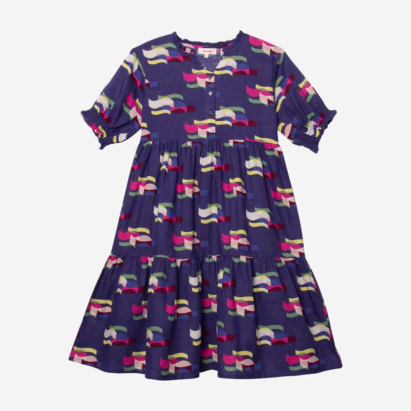 Robe longue fille arty violette Catimini