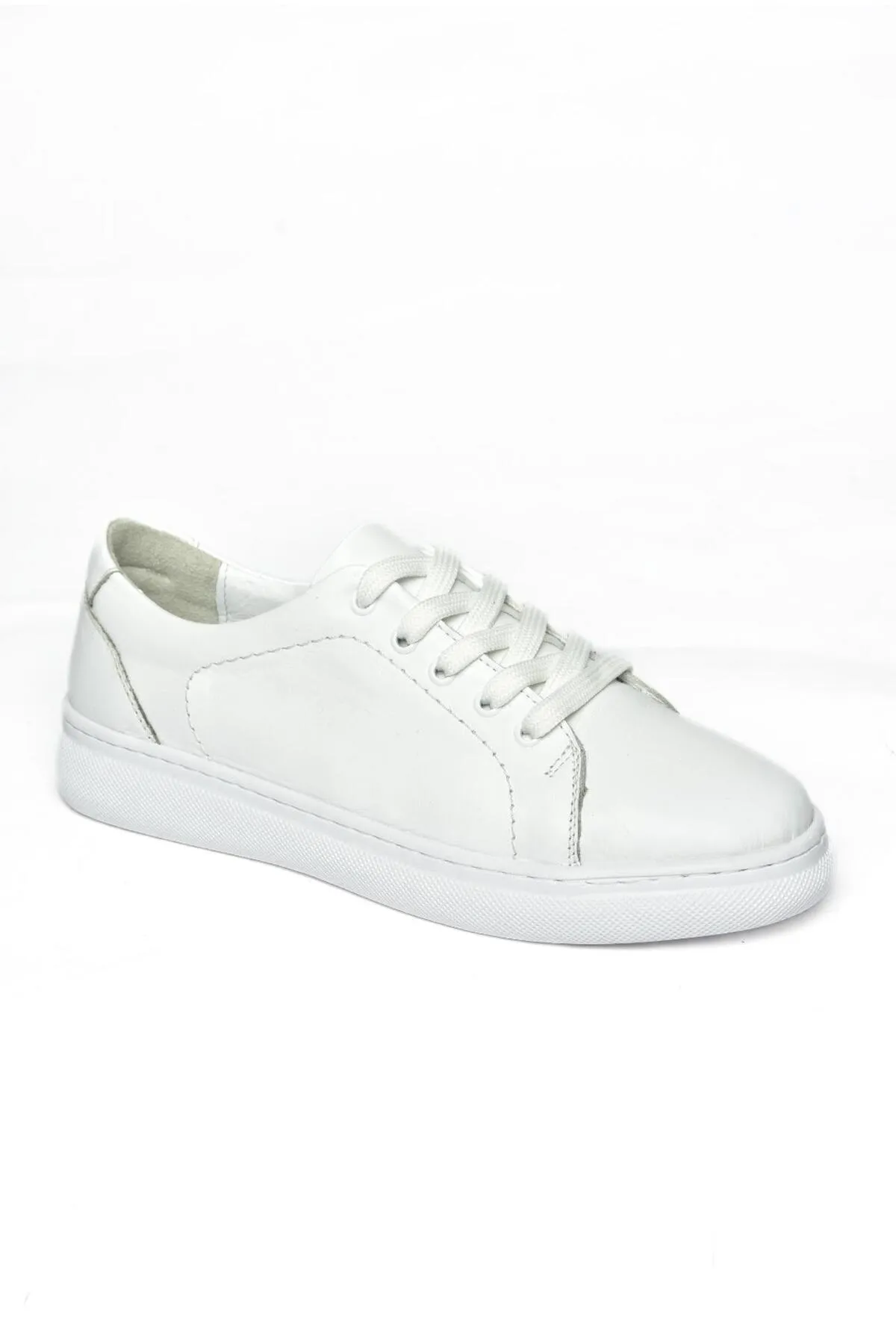 Fox Shoes  P555460903 Weiße Sportschuhe aus echtem Leder
