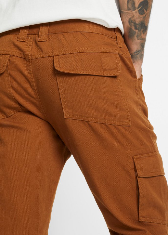 Loose Fit Cargohose, Straight