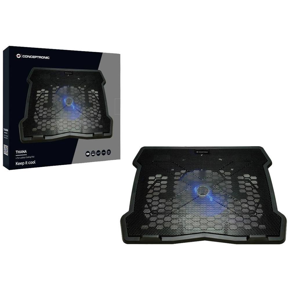 Conceptronic Laptoptisch 1-Lüfter-Laptop-Kühlauflage