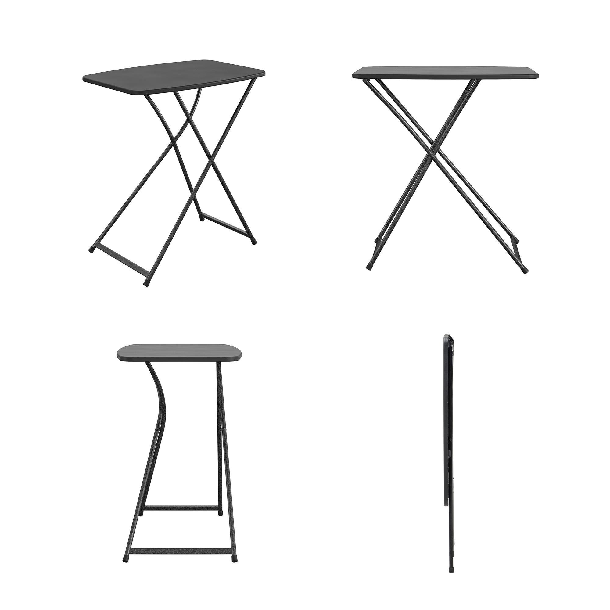 loft24 Klapptisch Activity (2-St., 2er-Set), für Innen- und Außenbereich, Metall, schwarz