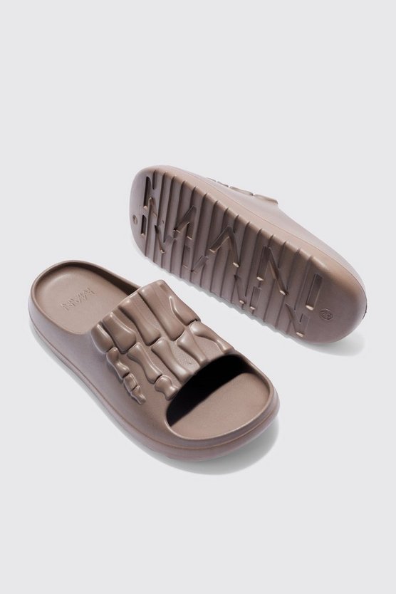Perforierte Slides mit Skelett-Print