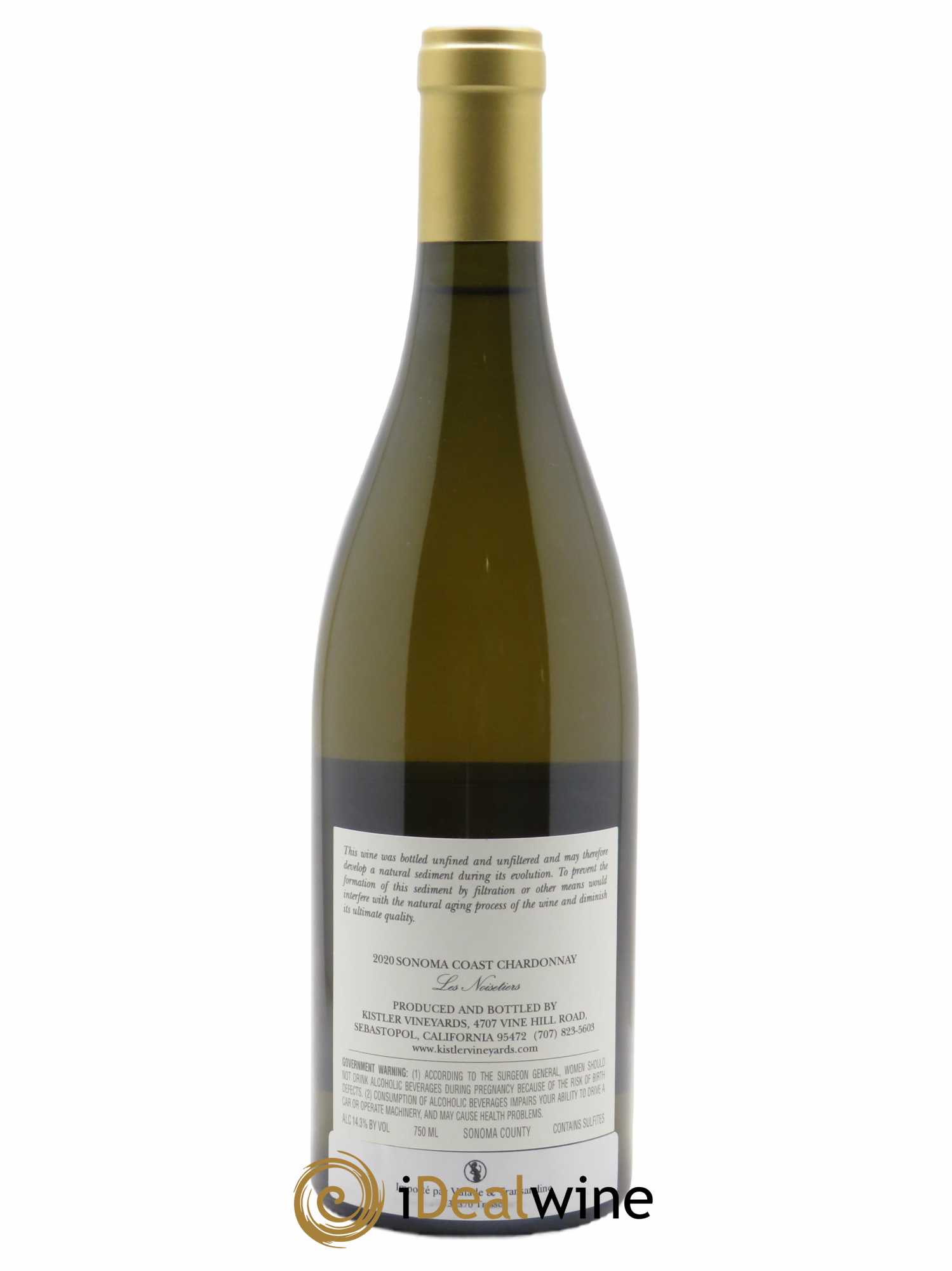 Sonoma Coast Kistler Les Noisetiers Chardonnay Kistler  2020 - Lot de 1 Bouteille