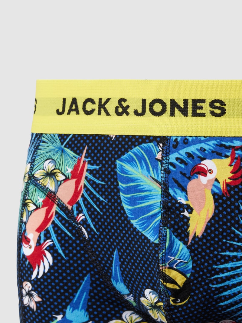 Trunks mit elastischem Logo-Bund im 3er-Pack in dunkelblau