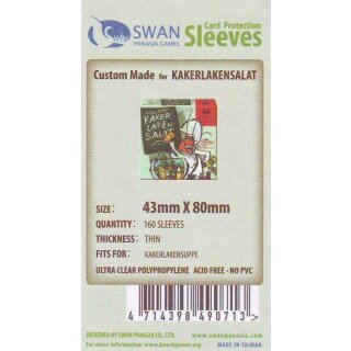 Swan Panasia Kartenhüllen 43mm x 80mm dünn (160)