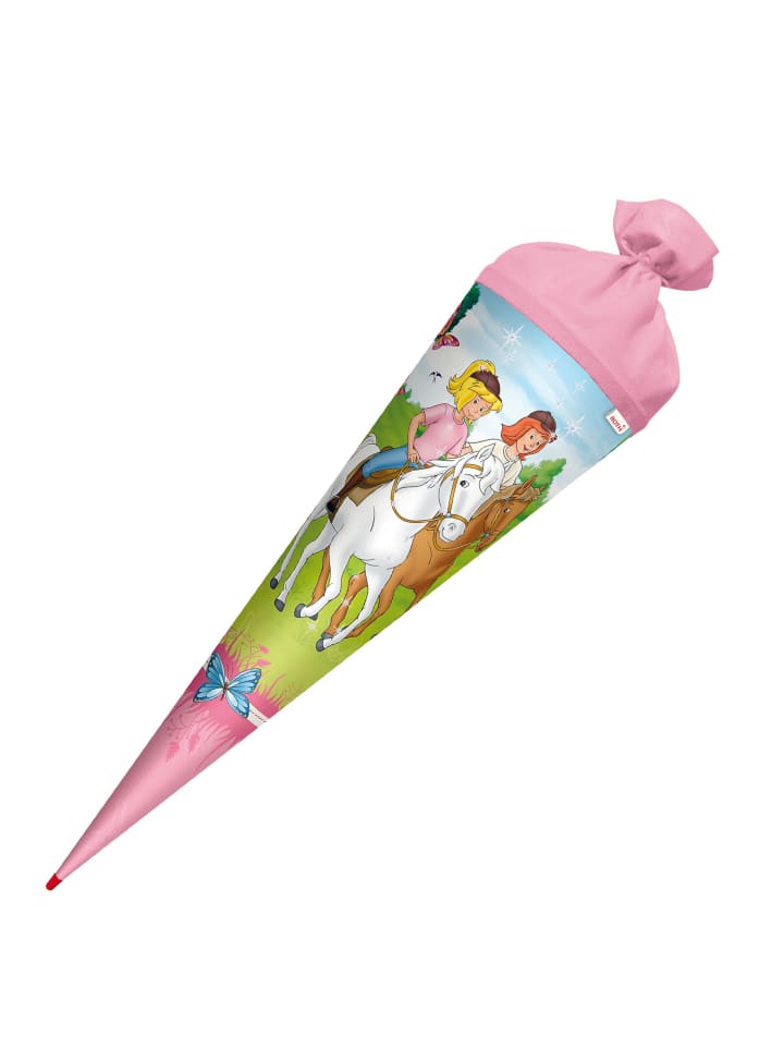 ROTH Schultüte groß Bibi & Tina 70cm , Glitter in Pink günstig kaufen onesize