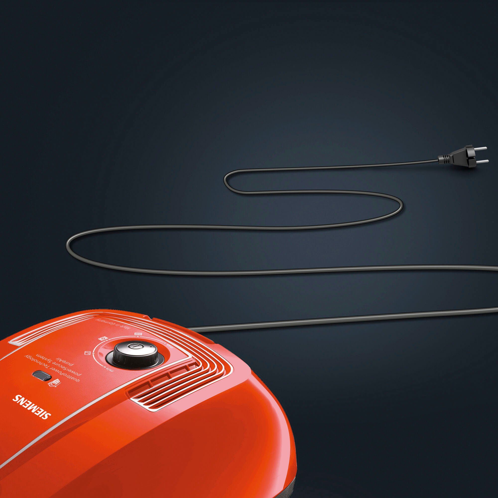 SIEMENS Bodenstaubsauger Plus Limited Edition iQ300 VSP3AAAA, rot, 750 W, mit Beutel, Bodendüse für Parkett, Teppich, Fliesen