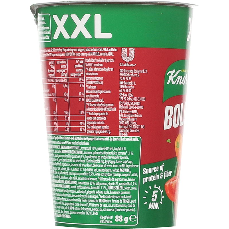 Knorr Bolognese snack pot 88 g Knorr