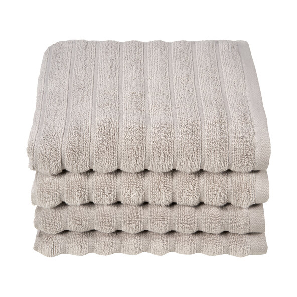 Handtuch Hoch/Tief, 2 x 2er Set, grau