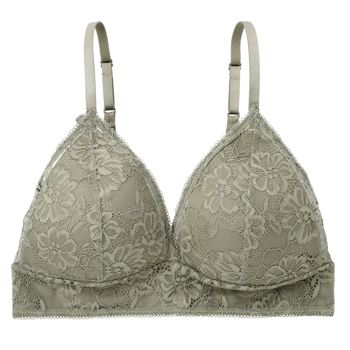 Damen Bralette-BH aus floraler Spitze