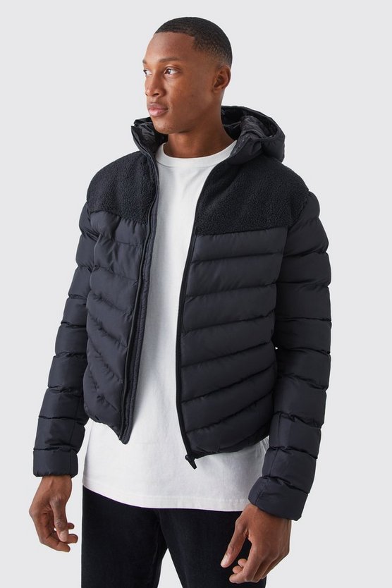 Kontrast Borg-Steppjacke