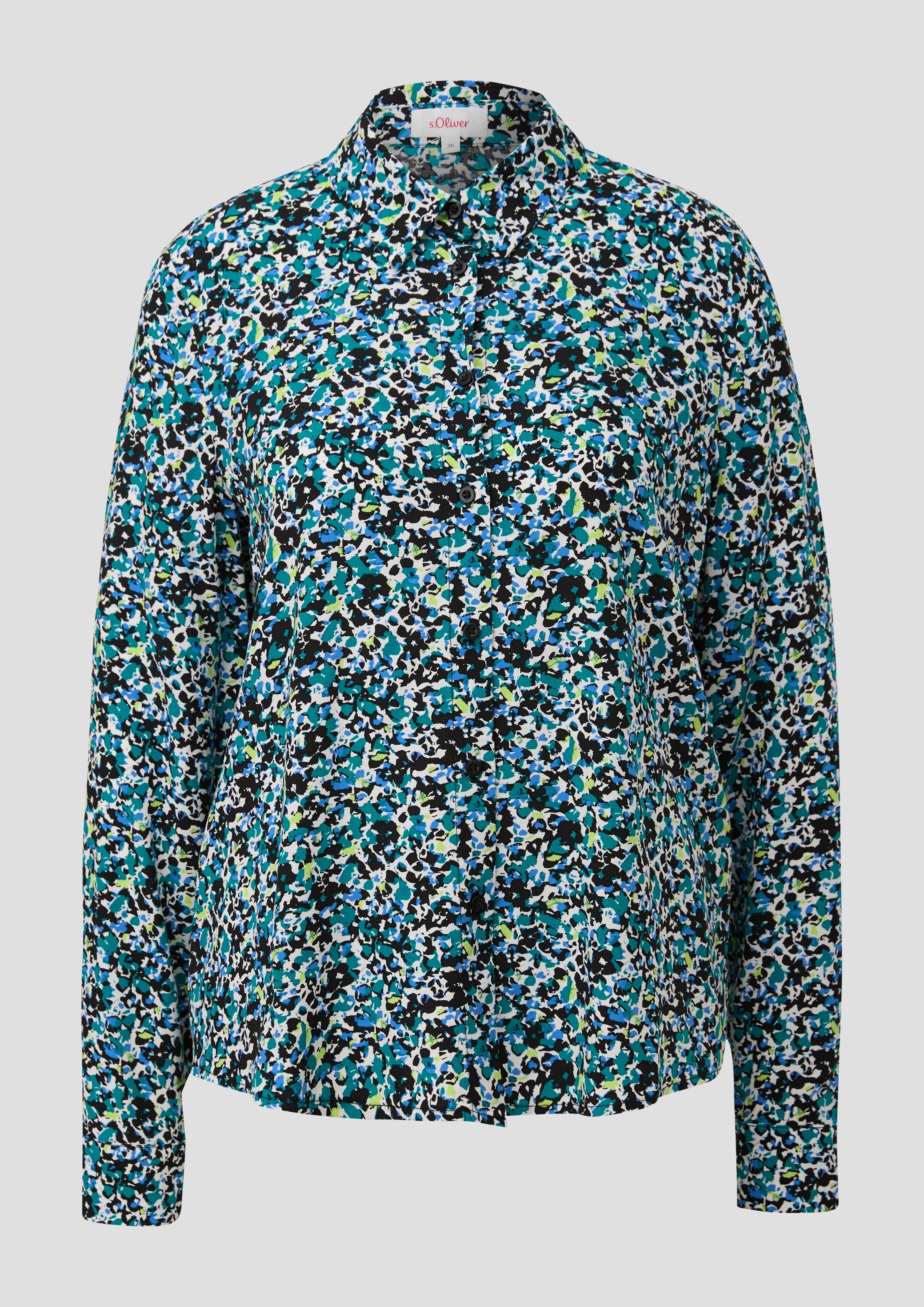 Gemusterte Bluse aus Viskose  2142216-99A0