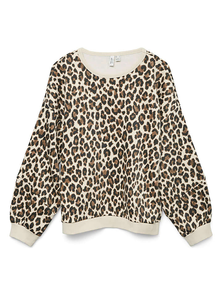 Vero Moda Sweatshirt in Beige/ Schwarz günstig kaufen