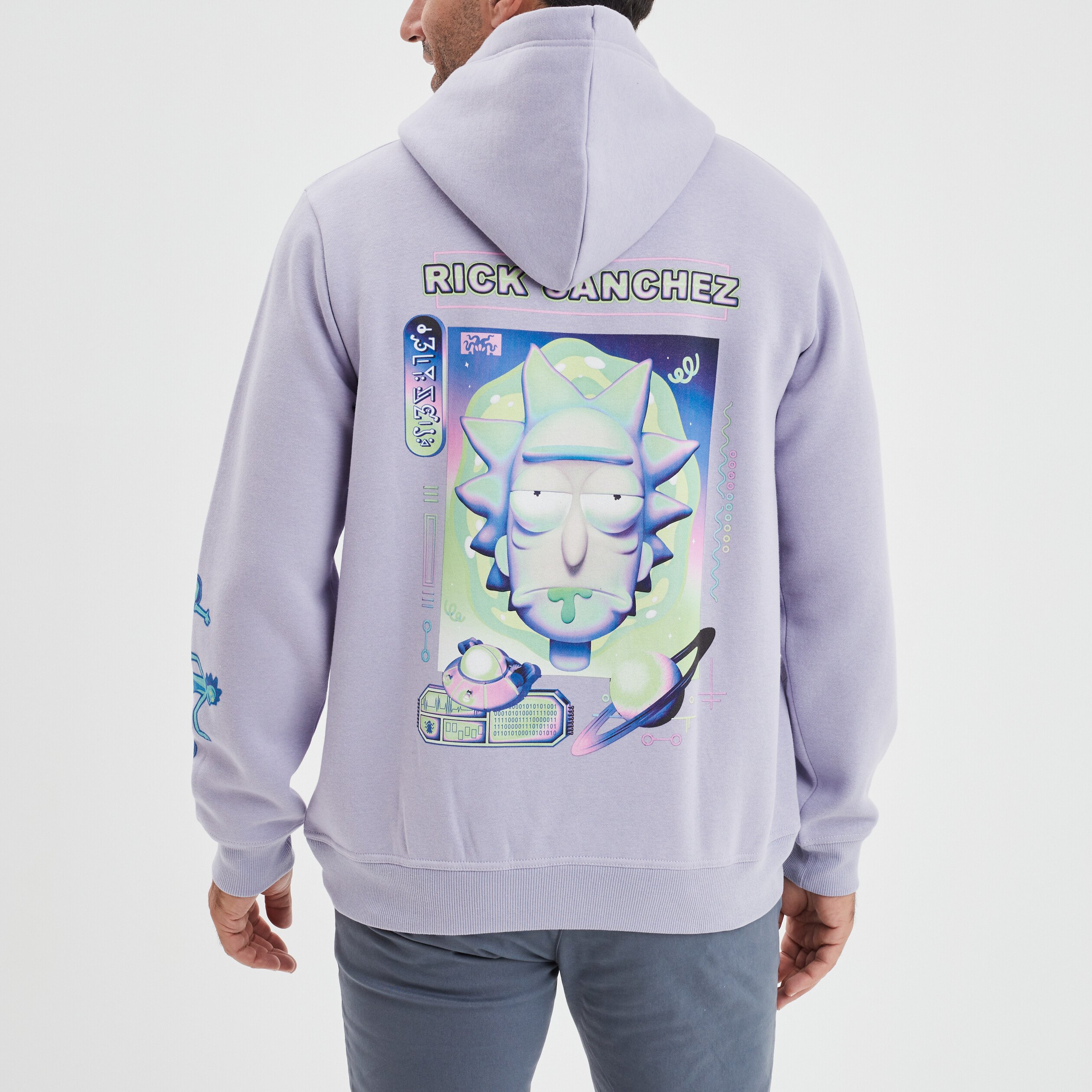 Sweat à capuche hoodie Rick et Morty parme homme | La Halle