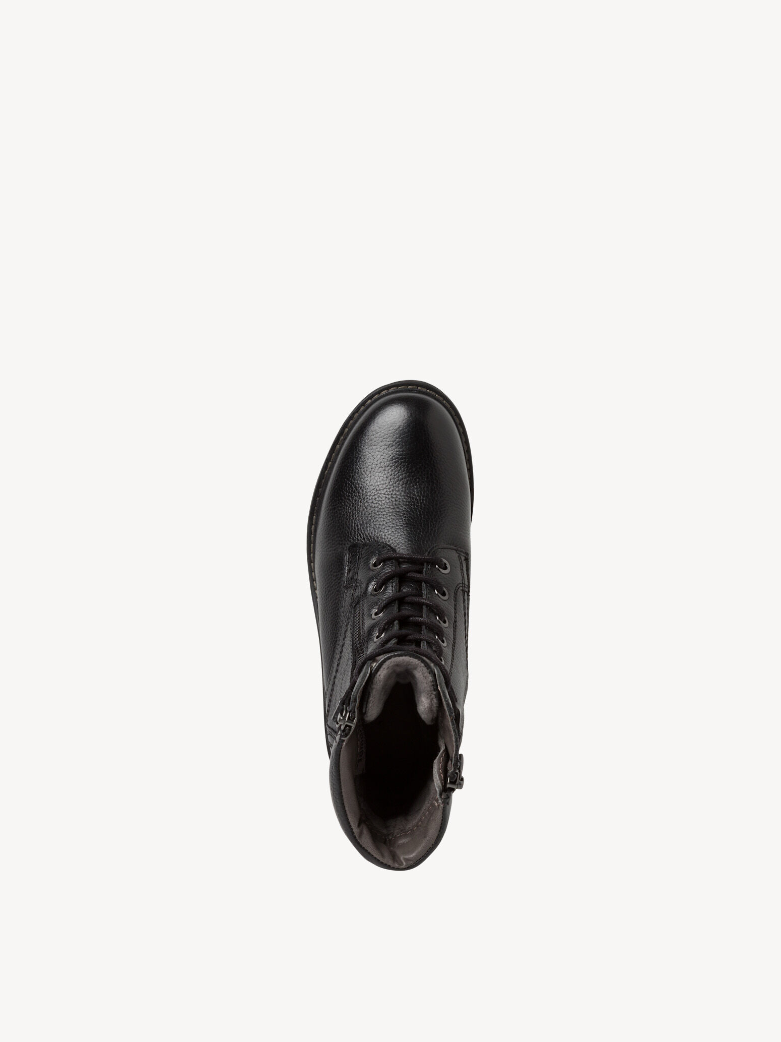 Bottine en cuir - noir