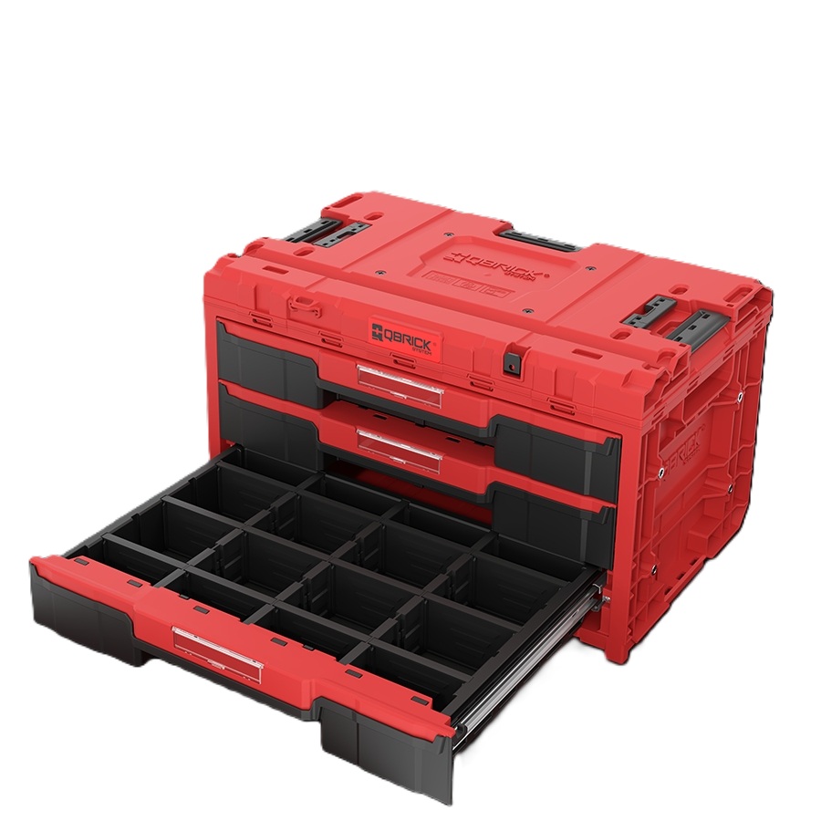 QBrick SKRQONED3CZEPG001 System ONE ONE DRAWER 3 TOOLBOX 2.0 RED ULTRA HD nářadí