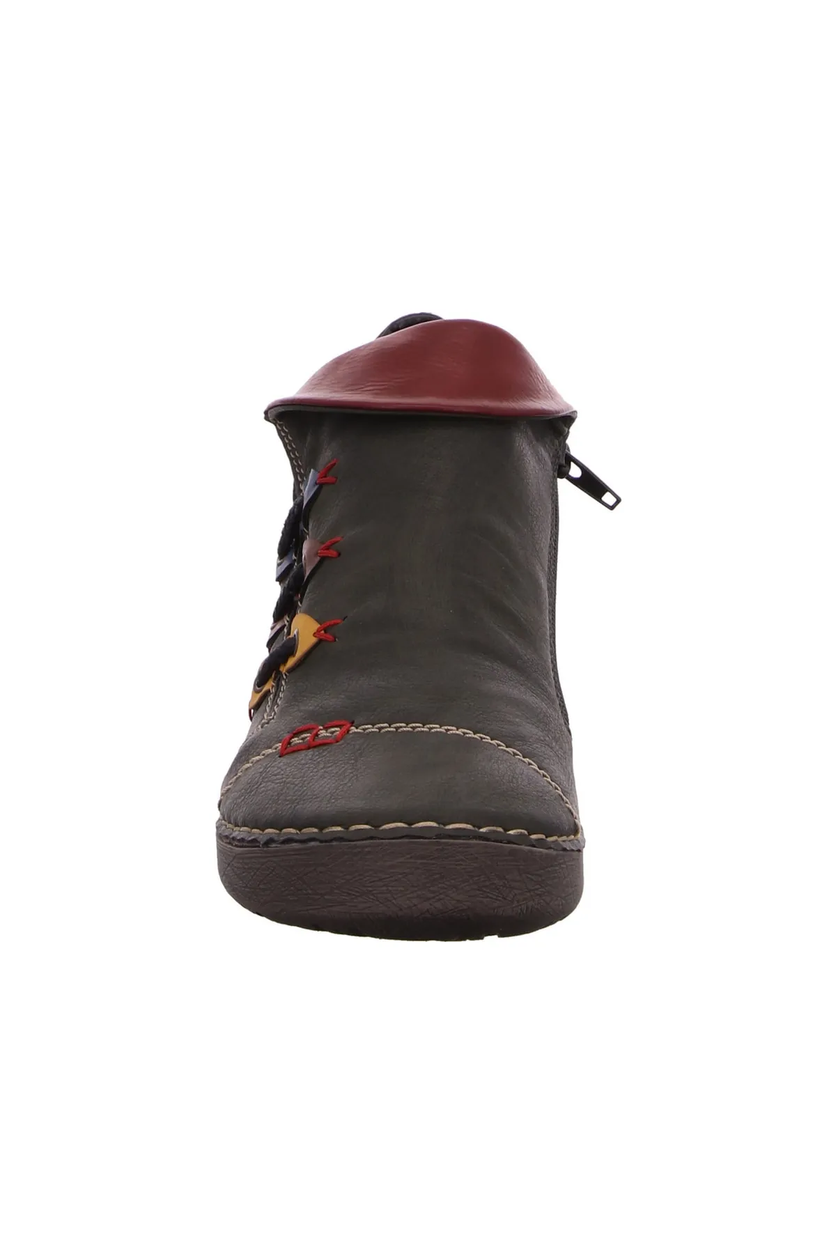 Rieker  Stiefelette - Grün - Flacher Absatz