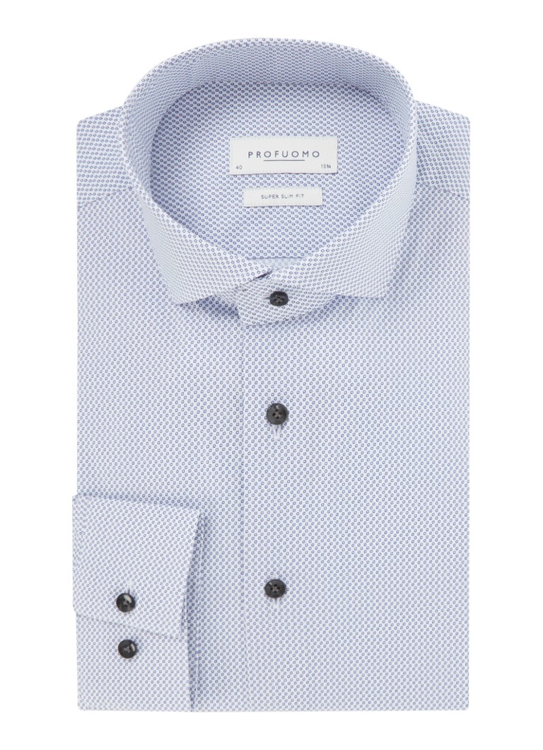 Profuomo Extra slim fit košulja s mikro uzorkom