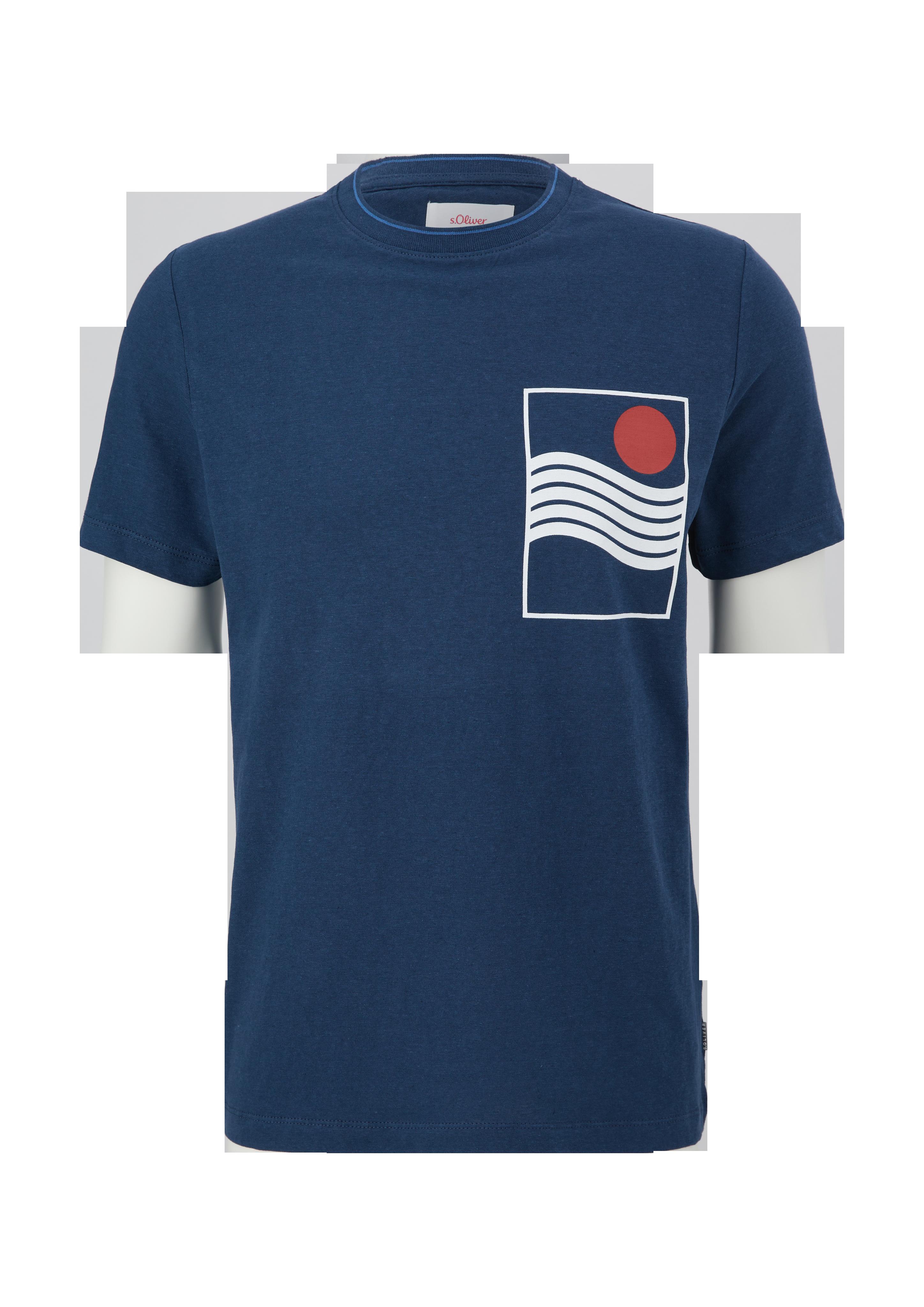 T-Shirt aus Leinenmix  2131576-58D1