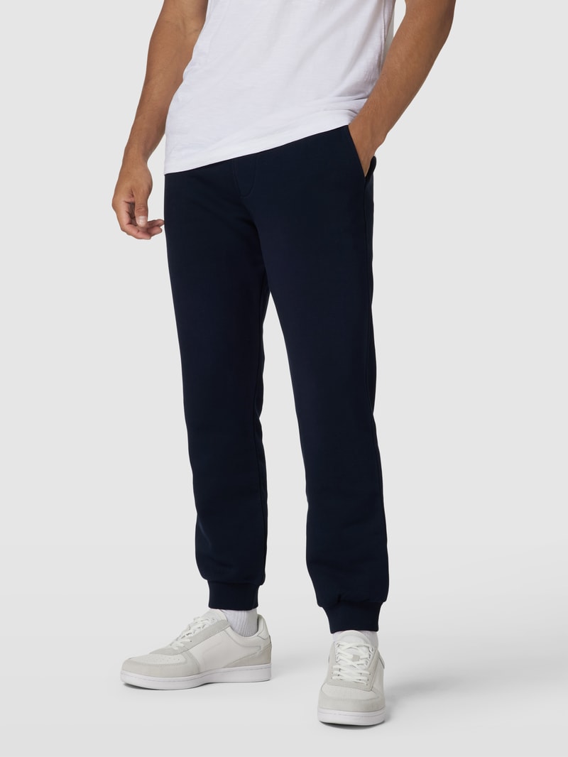 Sweatpants mit elastischem Bund in dunkelblau