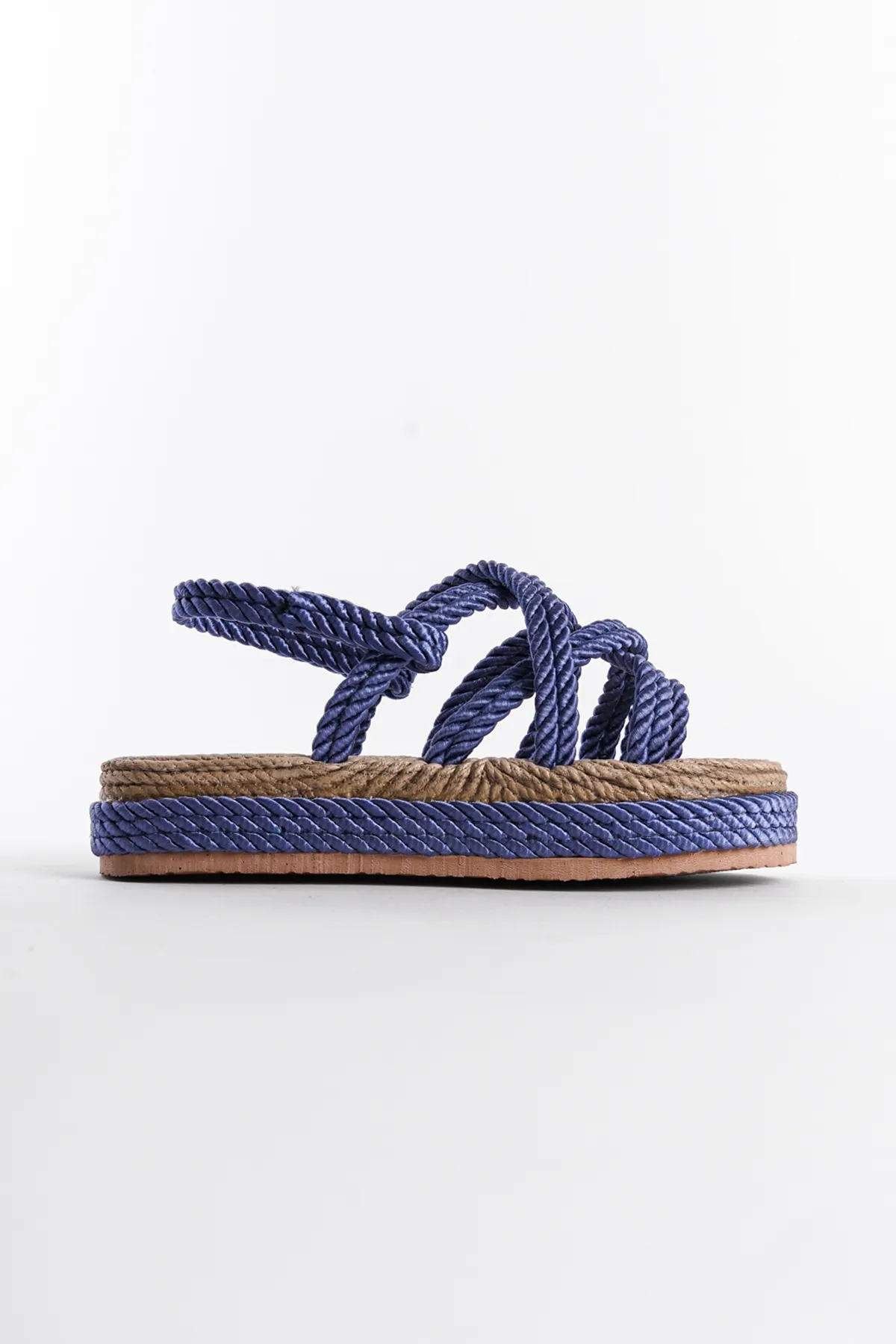 Capone Outfitters  Damensandalen mit Keilabsatz und Kordelzug