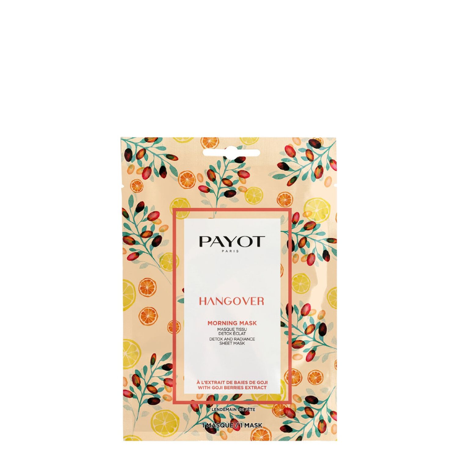 Payot Hangover Masque Tissu Detox Eclat
