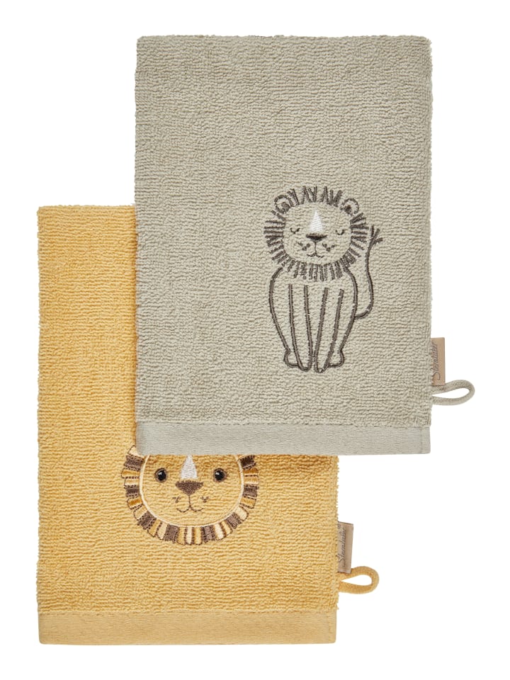 Sterntaler Waschhandschuhe 2er-Pack LÖWE Leo in bunt günstig kaufen onesize