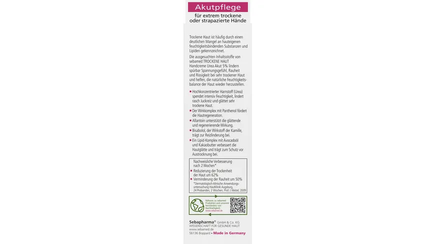 Sebamed Trockene Haut Urea 5% Handcreme 75 ml