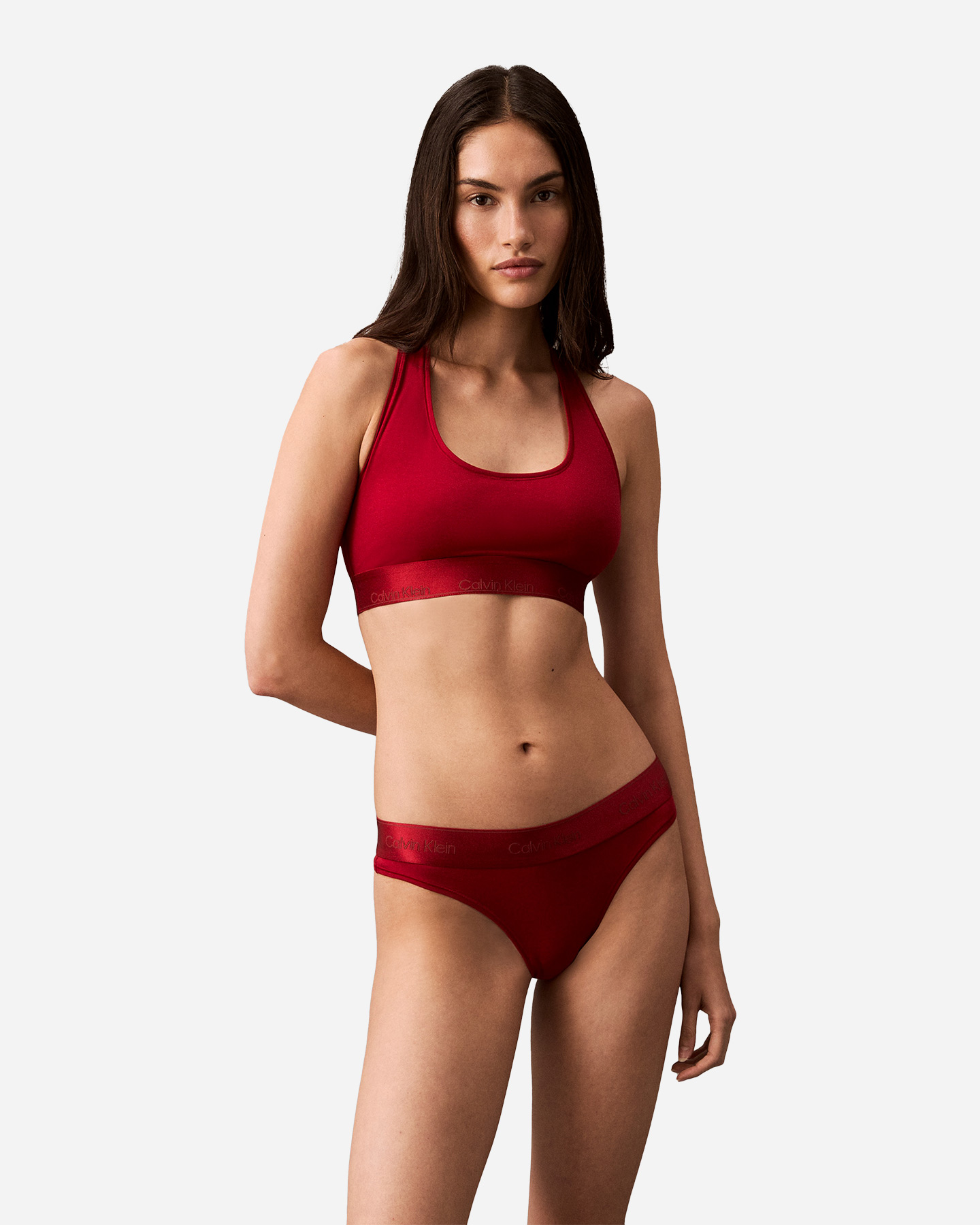 Sutien sport fără căptușeală Intimo Calvin Klein W 000QF7990E-XLL