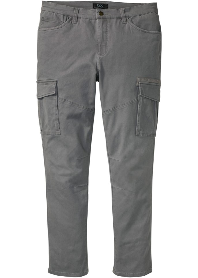 Slim Fit Stretch-Cargohose, Straight