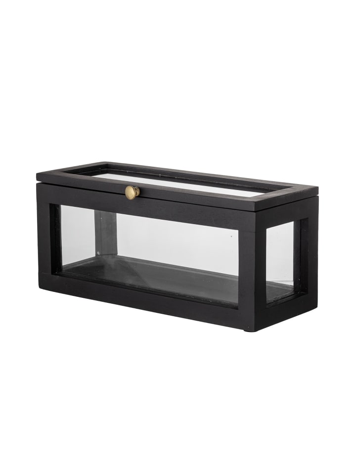 Bloomingville Deko-Box Gore in Schwarz | Transparent günstig kaufen onesize