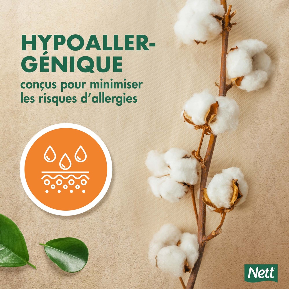 nett Boite de 16 Tampons en Coton Bio avec Applicateur Super 16 Unités Tampon