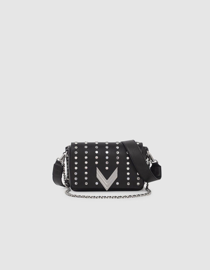 Le 111 BRONX noir cuir maxi clous Femme
