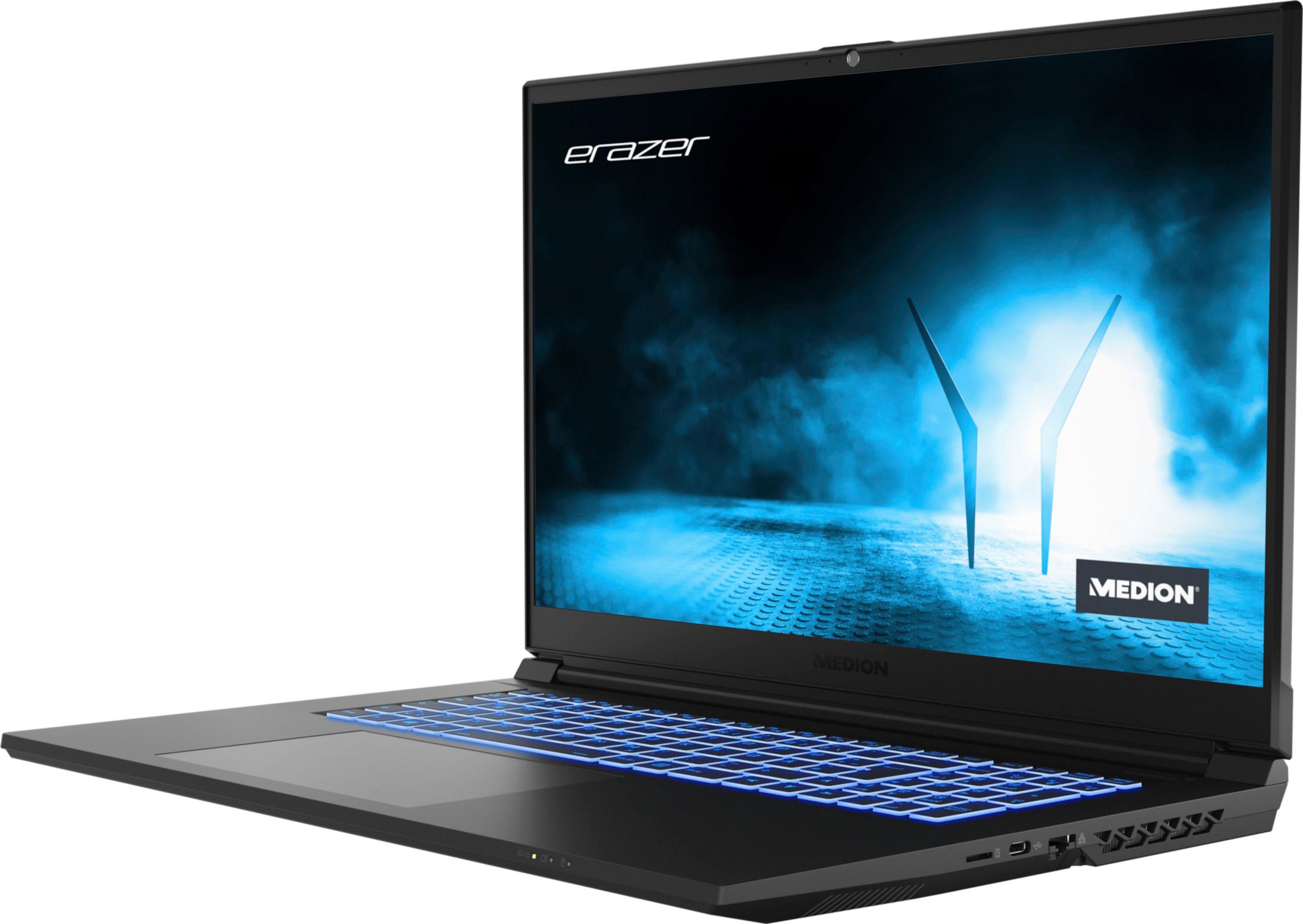 Medion® ERAZER® Scout E10 Gaming-Notebook (43,9 cm/17,3 Zoll, Intel Core i5 12450H, GeForce GTX 1650, 512 GB SSD)