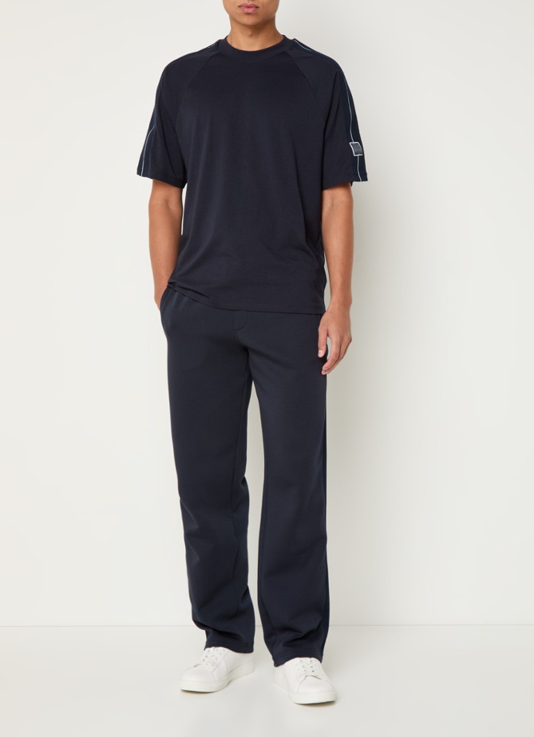 Armani Exchange Straight fit jogging trousers with side pockets