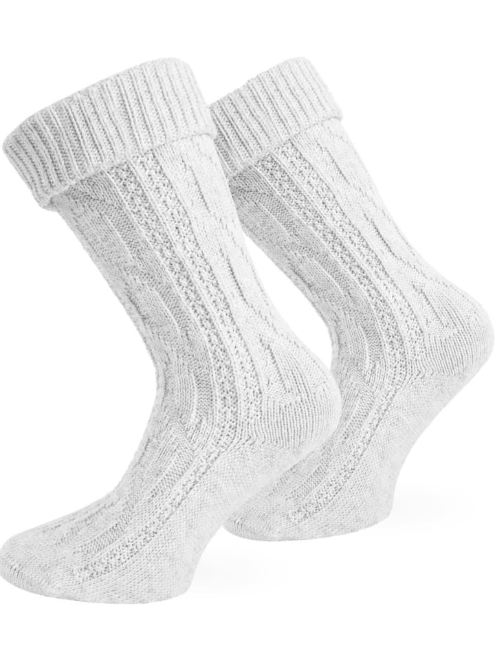 normani Trachtensocken in Weiß günstig kaufen