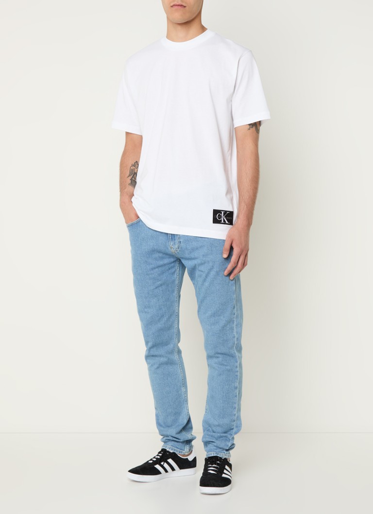 Jeansy Calvin Klein slim-fit, średnie pranie