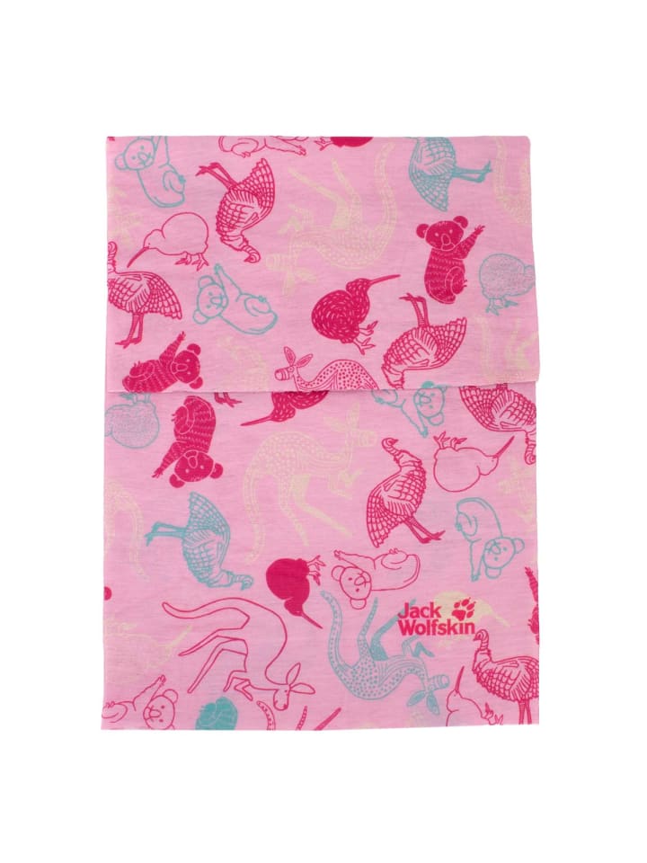 Jack Wolfskin Accessoires Print Headgear Tube in Rosa günstig kaufen onesize
