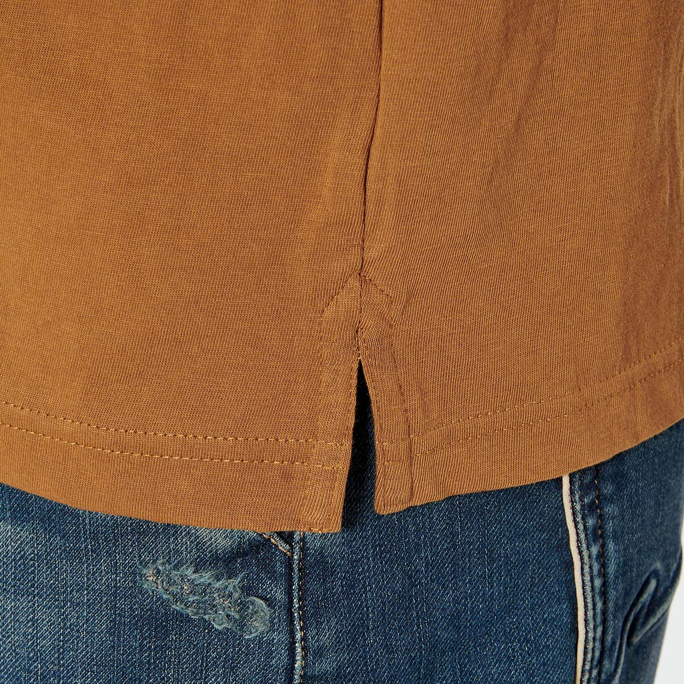 RAFA   Polo marron homme 100% coton
