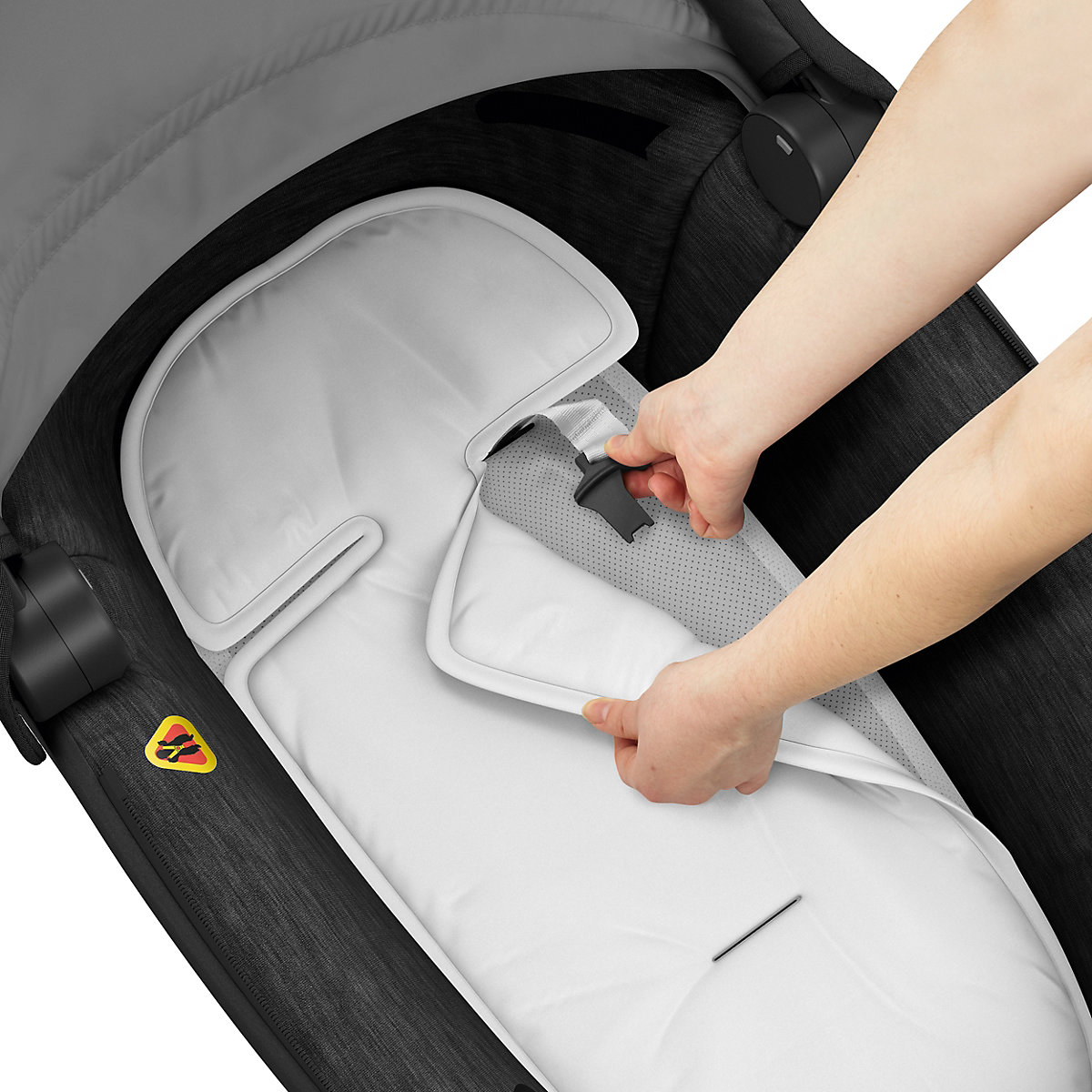Kinderwagenaufsatz Jade, Essential Black