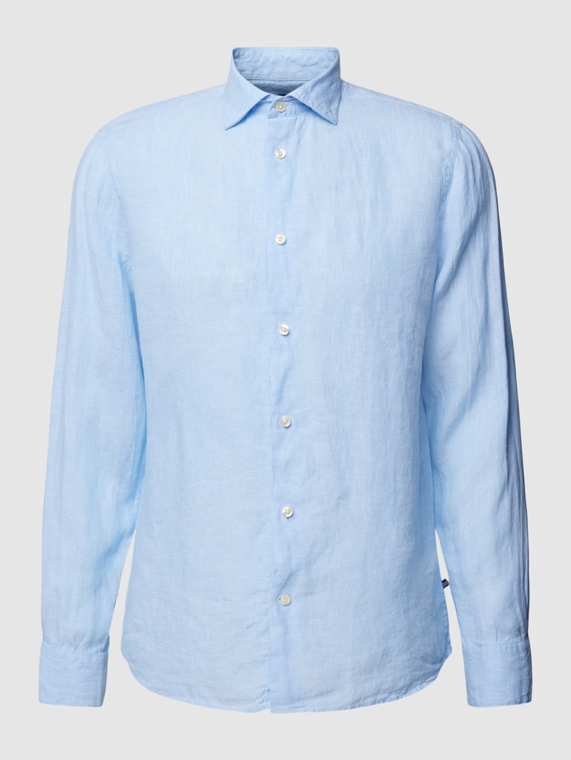 Regular Fit Freizeithemd mit Kentkragen Modell 'marc' in hellblau