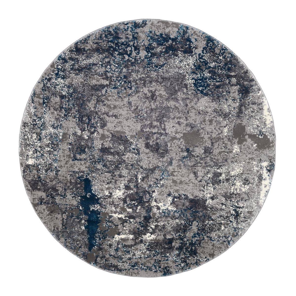 Webteppich Locri Grau-Petrol 200 cm