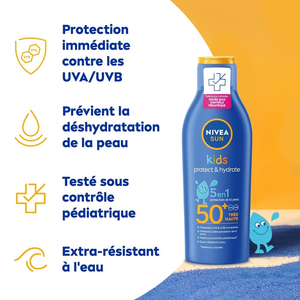 NIVEA Gyermek Naptej Hidratáló Testápoló SPF50+